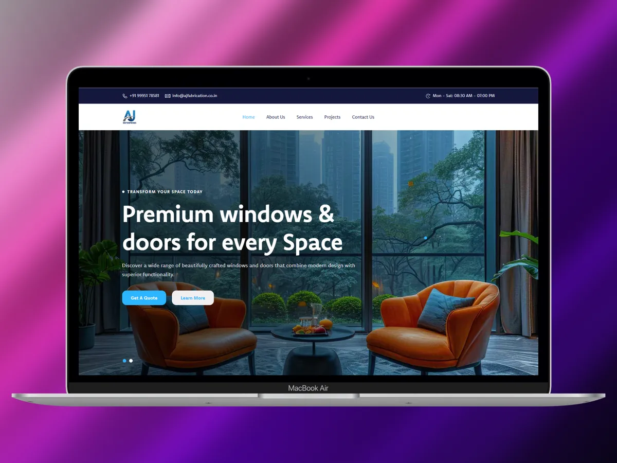 AJ Enterprises - Premium Fenestration Solutions Platform